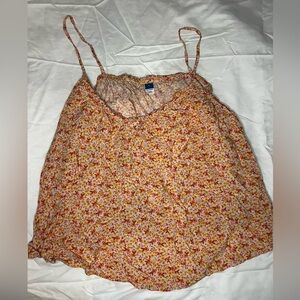Floral Spaghetti Strap Top